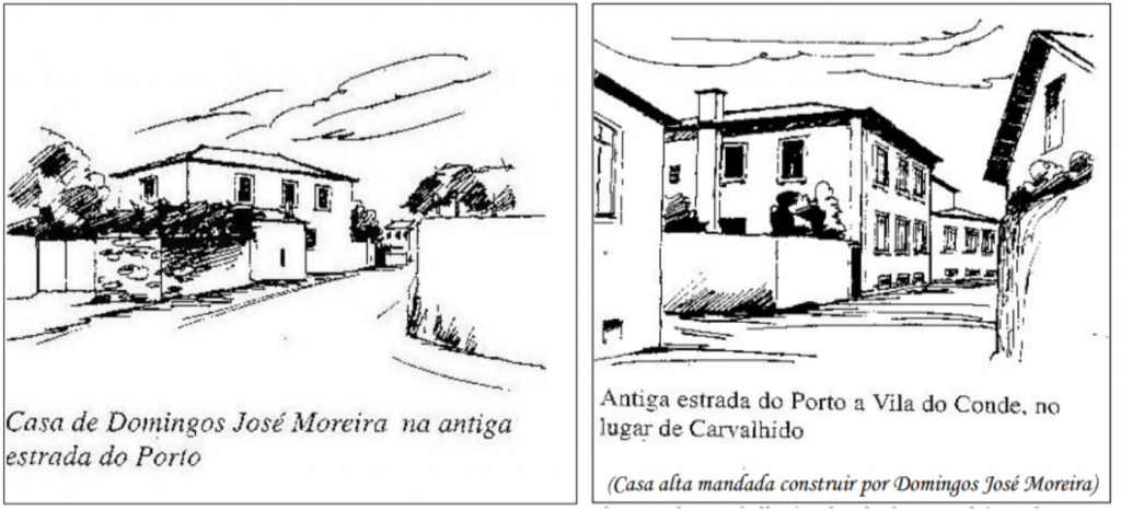 Casa Moreira desenhos do Século XIX
